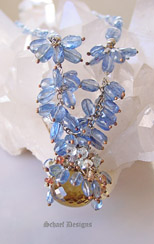 necklaces made with gemstones, turquoise, crystals, and other natural stones