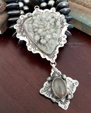 Schaef Designs Orange Spiny Oyster & Stamped Sterling Silver Southwestern Cuff Stacking Bracelet | Arizona