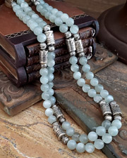 Schaef Designs Gray Moonstone & Sterling Silver Tube Bead Necklaces | Arizona