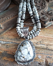 Schaef Designs Off White Tassel Pendant | Arizona 