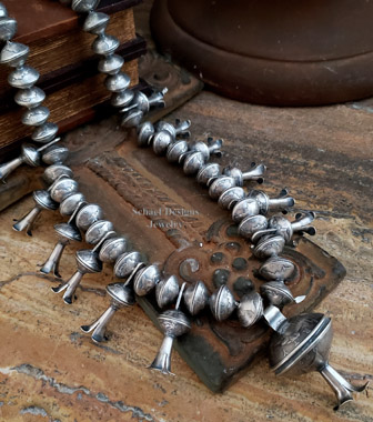 Old Coin Jewelry Mercury Dime Squash Blossom Necklace | Schaef Designs | Arizona 