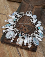 Schaef Designs Opal Mother of Pearl Southwestern Charm Bracelet | Arizona 