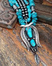 Schaef Designs Oval Lapis & Sterling Silver One of a Kind  Necklace | New Mexico