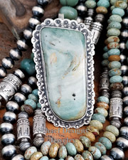  Schaef Designs Brazilian Turquoise & Sterling Silver Tube Bead Southwestern Necklace Set | Arizona