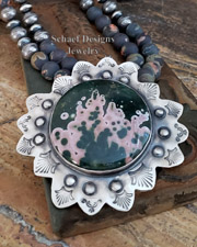 Schaef Designs Ocean Jasper & Sterling Silver Southwestern Pendant | Arizona