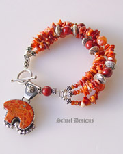 Rocki Gorman Turquoise Star Charm Bracelet | Galisteo Collection | American Indian Handcrafted Jewelry 