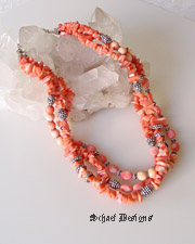 Long turquoise layering necklace great for Rocki Gorman Pendants |Schaef Designs Jewelry | San Diego CA 