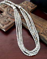 Buffalo Turquoise & Sterling Silver Multi Strand Tab Necklace | Arizona