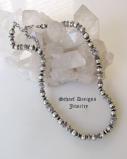  Antique Silver Bead 3-Strand Necklace for Schaef Designs, Gary G, & Rocki Gorman Pendants | upscale online Southwestern & Equine Jewelry Gallery Boutique | Vintage Revival Collection | Schaef Designs Southwestern, Equine, & Native American Jewelry | San Diego, CA 