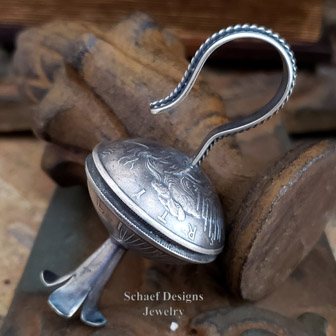 Old Coin Jewelry Squash Blossom Silver Dollar Pendant Southwestern Jewelry | Arizona 