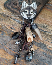 Schaef Designs Wolf Totem Pendant | New Mexico
