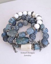 Schaef Designs Kyanite Labradorite Agate Antler Chain Stacking Bracelets | New Mexico