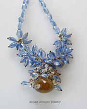   Kyanite and Beer Quartz gemstone necklace | online jewelry store | Schaef Designs Gemstone Jewelry | San Diego, CA 