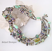 Peruvian Opal, Pearl, Abalone, & Sterling Silver Necklace | Schaef Designs Signature Collection