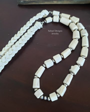 Schaef Designs antler bead & braid necklace | Arizona