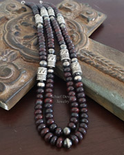 Schaef Designs Blood Stone Tube Bead Necklace Set | Arizona