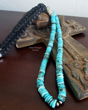 Schaef Designs turquoise multi strand tab necklace | Arizona 