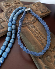Schaef Designs Denim Lapis Braid Necklace | Arizona