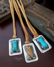 Schaef Designs turquoise multi strand tab necklace | Arizona 