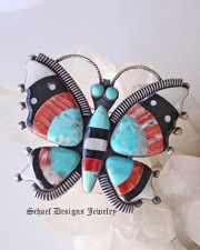 Federico signed turquoise chandelier post dangle earrings | upscale artisan handcrafted online jewelry gallery boutique | Schaef Designs Jewelry | San Diego CA