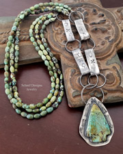 Carnelian Turquoise & Sterling Silver Butterfly Pendant | Arizona