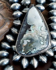 Buffalo Turquoise & Sterling Silver Multi Strand Tab Necklace | Arizona