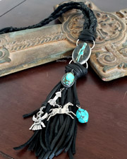 Schaef Designs black tassel braid necklace | Arizona 