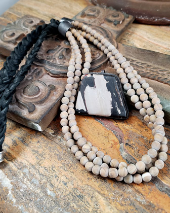 Schaef Designs Small Indian Paint Stone Layering Pendant | Arizona 