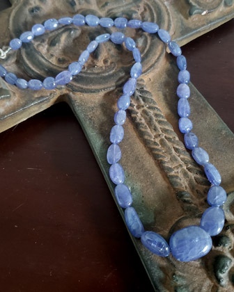  Schaef Designs Tanazanite Graduated Bead Necklace | Arizona 