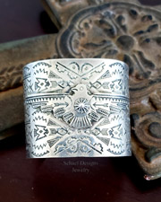 Thunderbird Symbol Sterling Silver Medium Cuff Bracelet | Arizona