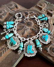 Schaef Designs turquoise multi strand tab necklace | Arizona 