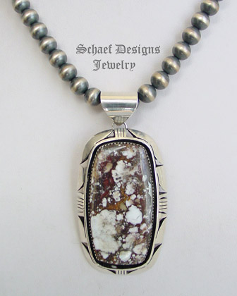 Native American Arizona Wildhorse & Sterling silver pendant | Schaef Designs | Arizona 