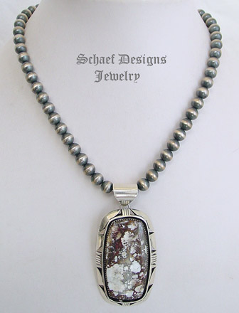 Native American Arizona Wildhorse & Sterling silver pendant | Schaef Designs | Arizona 