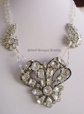  Vintgage antique brooches restyled into necklaces |  Schaef Designs Vintage Brooch Jewelry | online upscale jewelry boutique | San Diego, CA  
