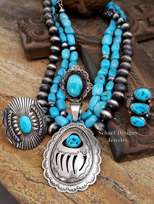  David Troutman Jewelry | Native American Jewelry | Emma Bighand Signed Turquoise & Dragonfly Pendant | Kachina Pendants | Bennie Ration | Gary G | Knifewing | Schaef Designs Southwestern Turquoise Jewelry | San Diego CA 