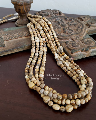 Schaef Designs large turquoise disk & sterling silver necklace | Arizona 