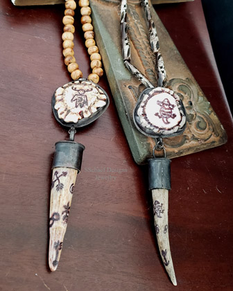 Schaef Designs Horned Toad Antler Crown Pendant & Necklace | Arizona