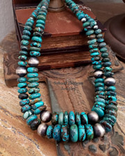  Schaef Designs Hubei Turquoise & Large Navajo Pearl Necklace | New Mexico 