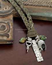 Schaef Designs Morrisonite & Sterling Silver Square Southwestern Pendant | 
Arizona