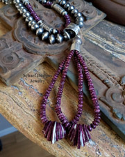 Schaef Designs Purple Spiny Oyster & Sterling Silver Southwestern Jacla Pendant | Arizona