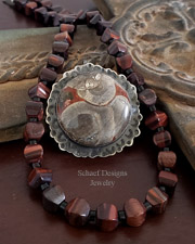 Schaef Designs Bridle Rosette & Sterling Silver Cuff Bracelet | Arizona 