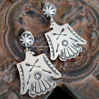 Schaef Designs Nacosari Turquoise & Stamped Sterling Silver Old Style Cuff Bracelet | Arizona