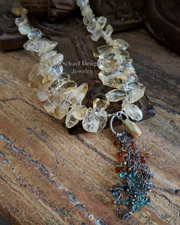 Schaef Designs Citrine Apatite Sapphire & Sterling Silver Necklace | Arizona